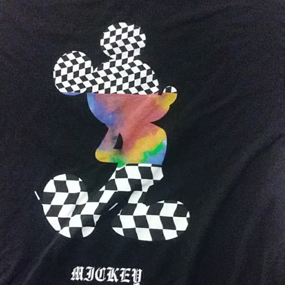 Disney × neff checkerboard/ tie dye mickey